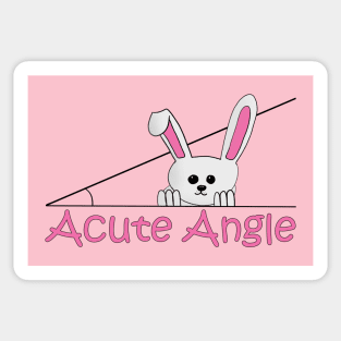 Acute Angle (bunny) Sticker